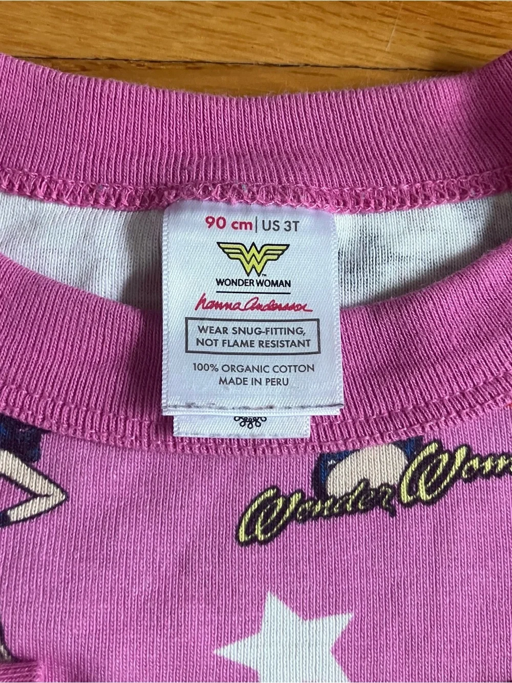 Hanna Andersson Cotton Wonder Woman Minnie Mouse Halloween ABC Pajamas 90 3T